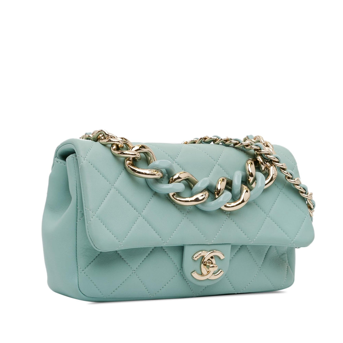 Top Quality Chanel Small Lambskin Elegant Chain Single Flap (SHG-pDax0T)