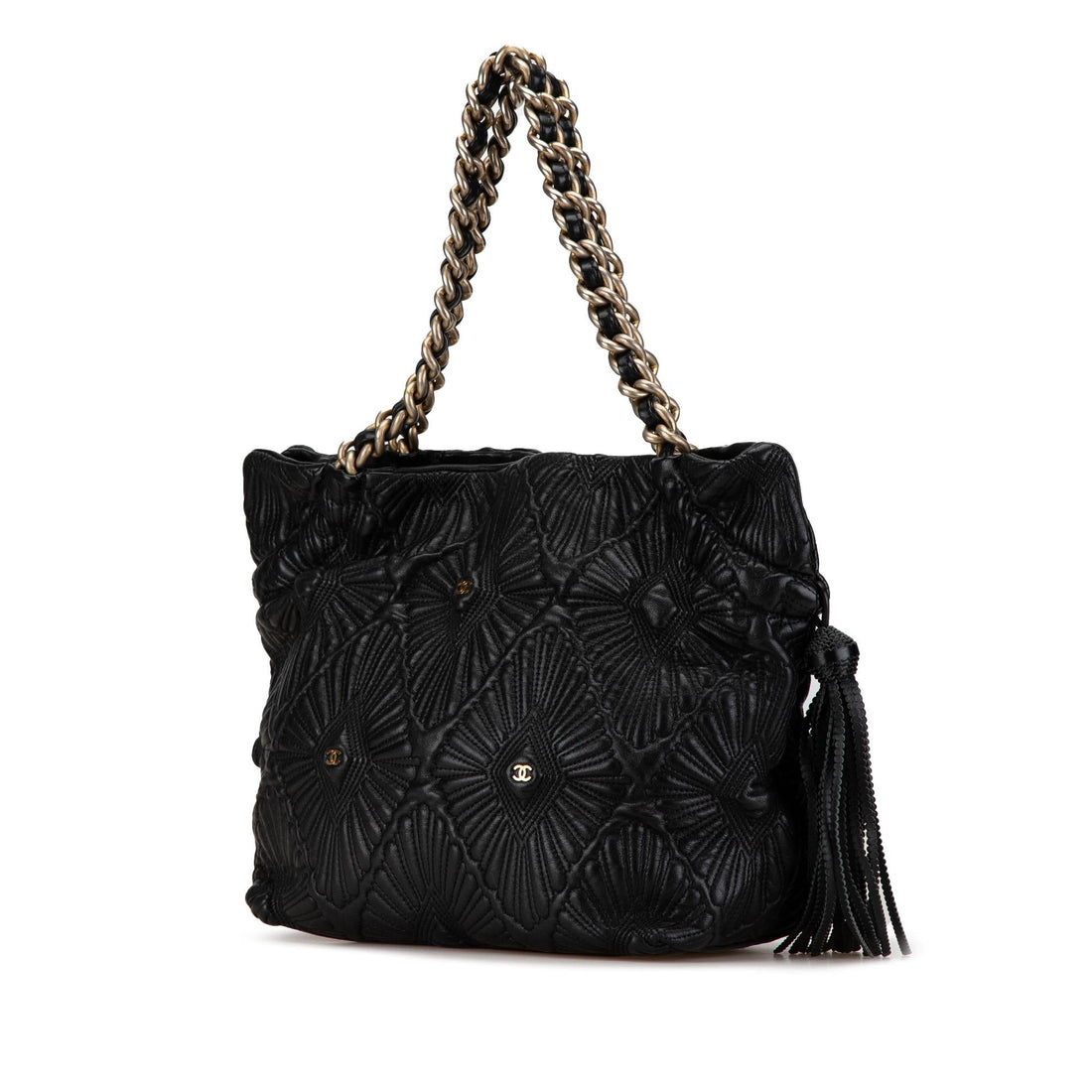 Top Quality Chanel Small Quilted Calfskin Ca D'Oro Tote (SHG-gM3OPF)
