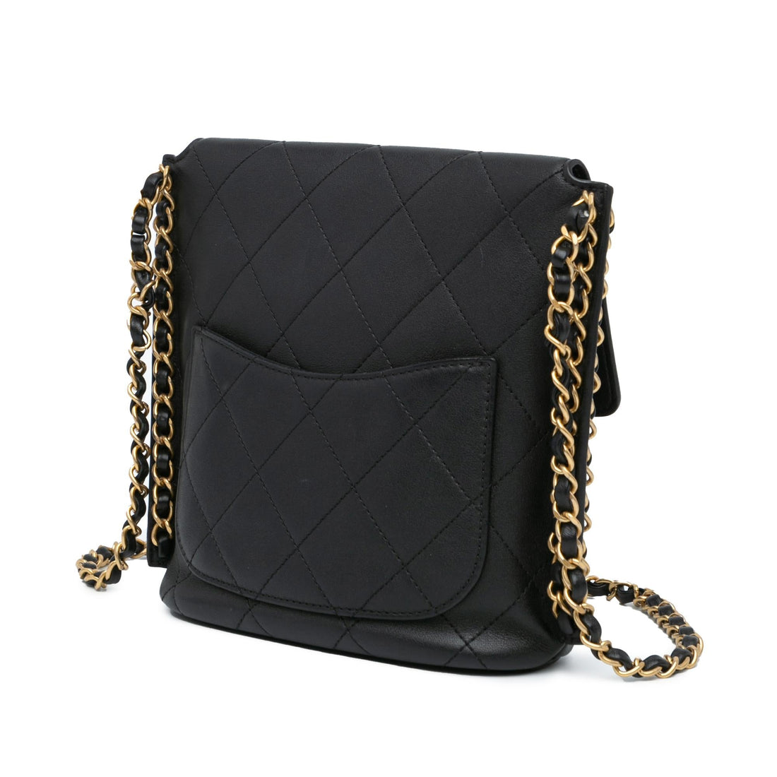 Top Quality Chanel Small Quilted Calfskin Chain Hobo Flap (SHG-Un4nYy)