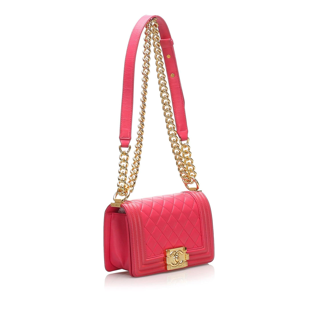 Top Quality Chanel Small Quilted Lambskin Boy Bag (SHG-sr5fAL)