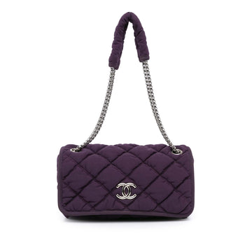 Top Quality Chanel Small Quilted Nylon Bubble Flap (SHG-r6sHt1)