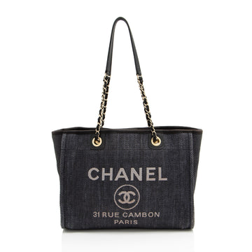 Top Quality Chanel Woven Straw Deauville Small Tote (SHF-w0hRel)