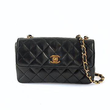 Top Quality Chanel borsa a tracolla Mini Matelasse in pelle di agnello nera