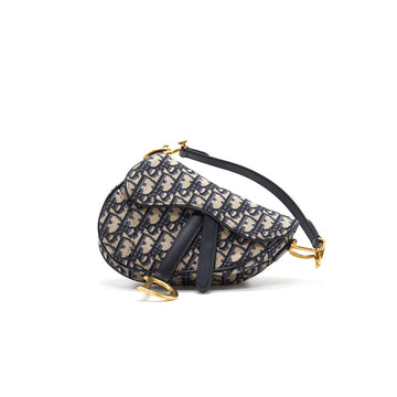 Top quality Dior Oblique Saddle Mini Bag with Strap (sell in one set)