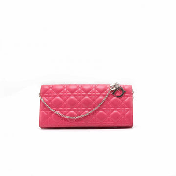 Top quality Dior Pink Cannage Quilted Leather Lady Top quality Dior Chain Clutch