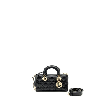 Top quality Dior lady D-Joy Small  Bag Lambskin Black