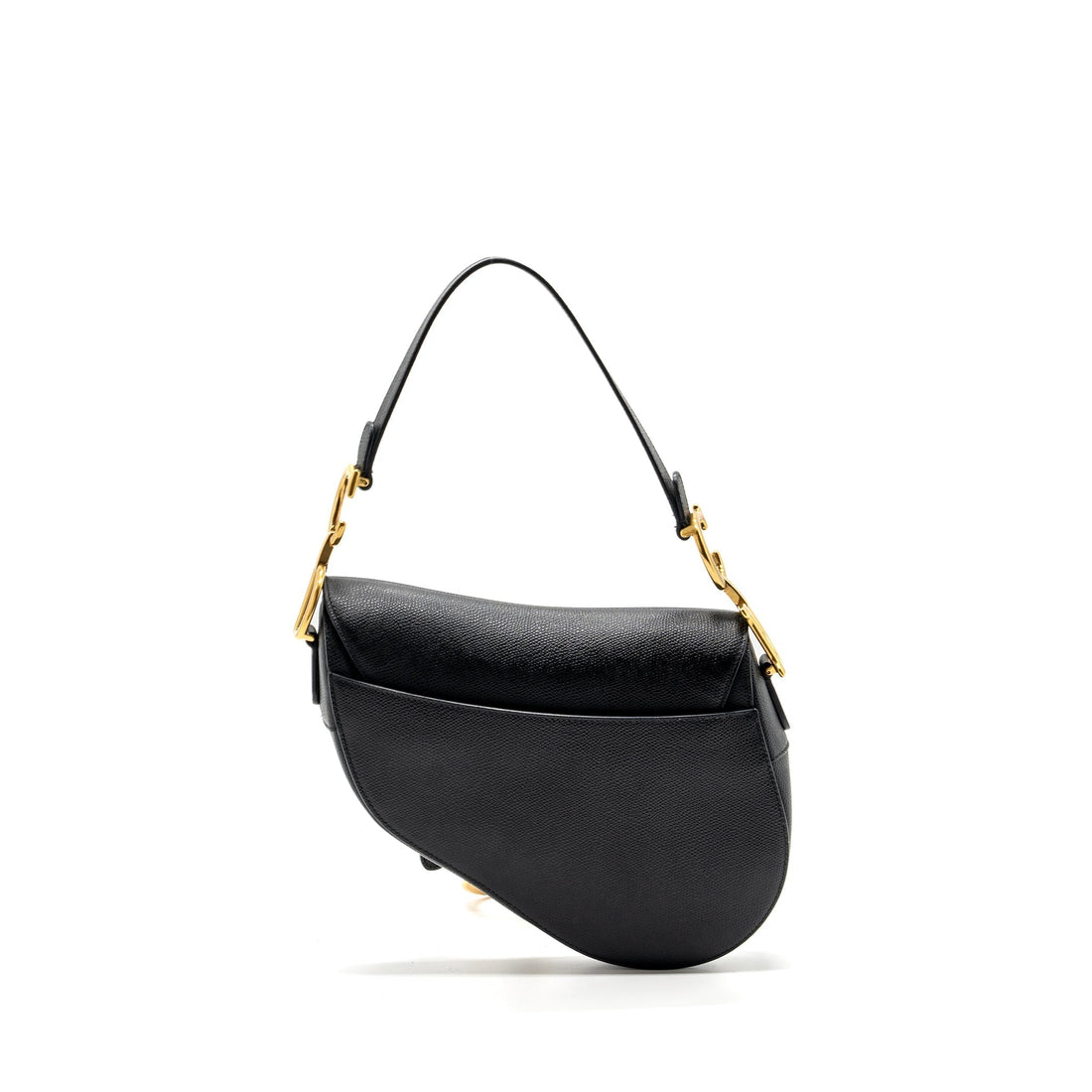 Top quality Dior Medium Saddle Bag Calfskin Black