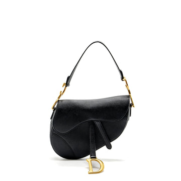 Top quality Dior Medium Saddle Bag Calfskin Black