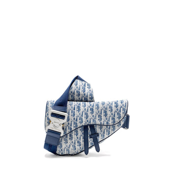 Top quality Dior Homme Saddle Bag Oblique Kasuri Blue/Multicolour