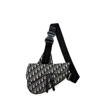 Top quality Dior Homme Saddle Bag Top quality Dior Oblique Jacquard Beige/Black