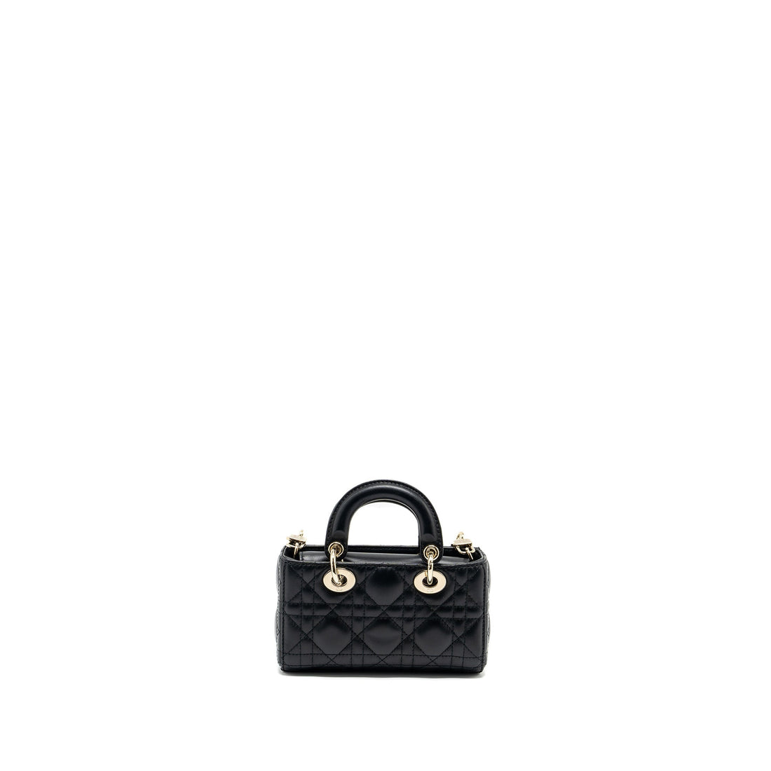 Top quality Dior Lady D-Joy Micro Bag Lambskin Black