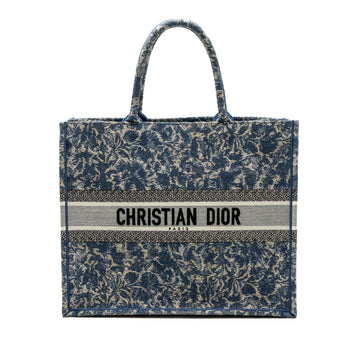 Top quality Dior large book tote limited print canvas blue/ grey/ multicolour