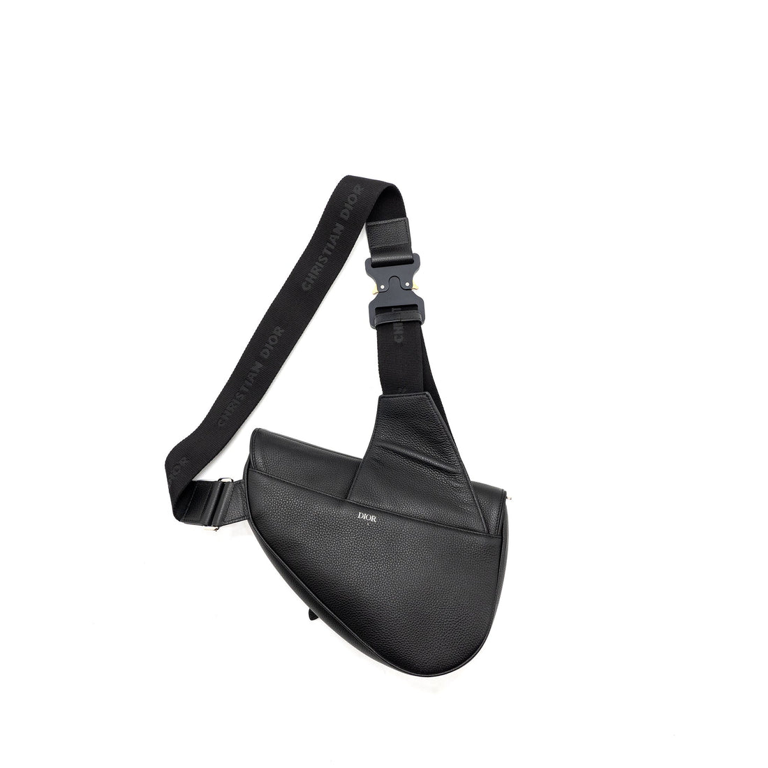 Top quality Dior Homme Saddle Bag Calfskin Black