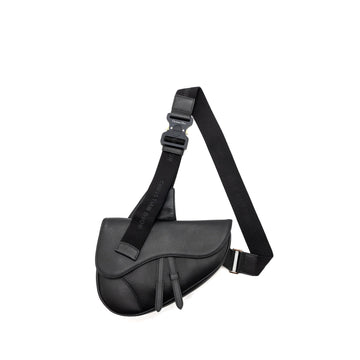 Top quality Dior Homme Saddle Bag Calfskin Black
