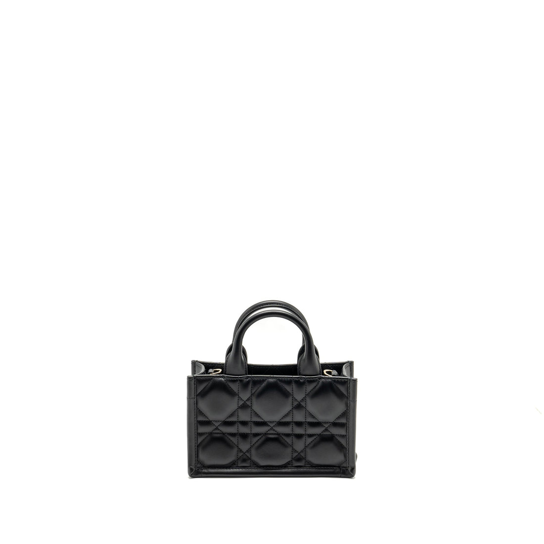 Top quality Dior Top quality Dioramour Mini Top quality Dior Book Tote Macrocannage Calfksin Black