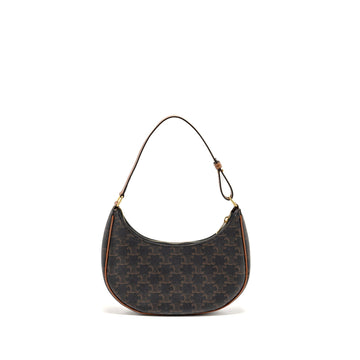 Celine Ava Bag Triomphe canvas / Calfskin tan GHW