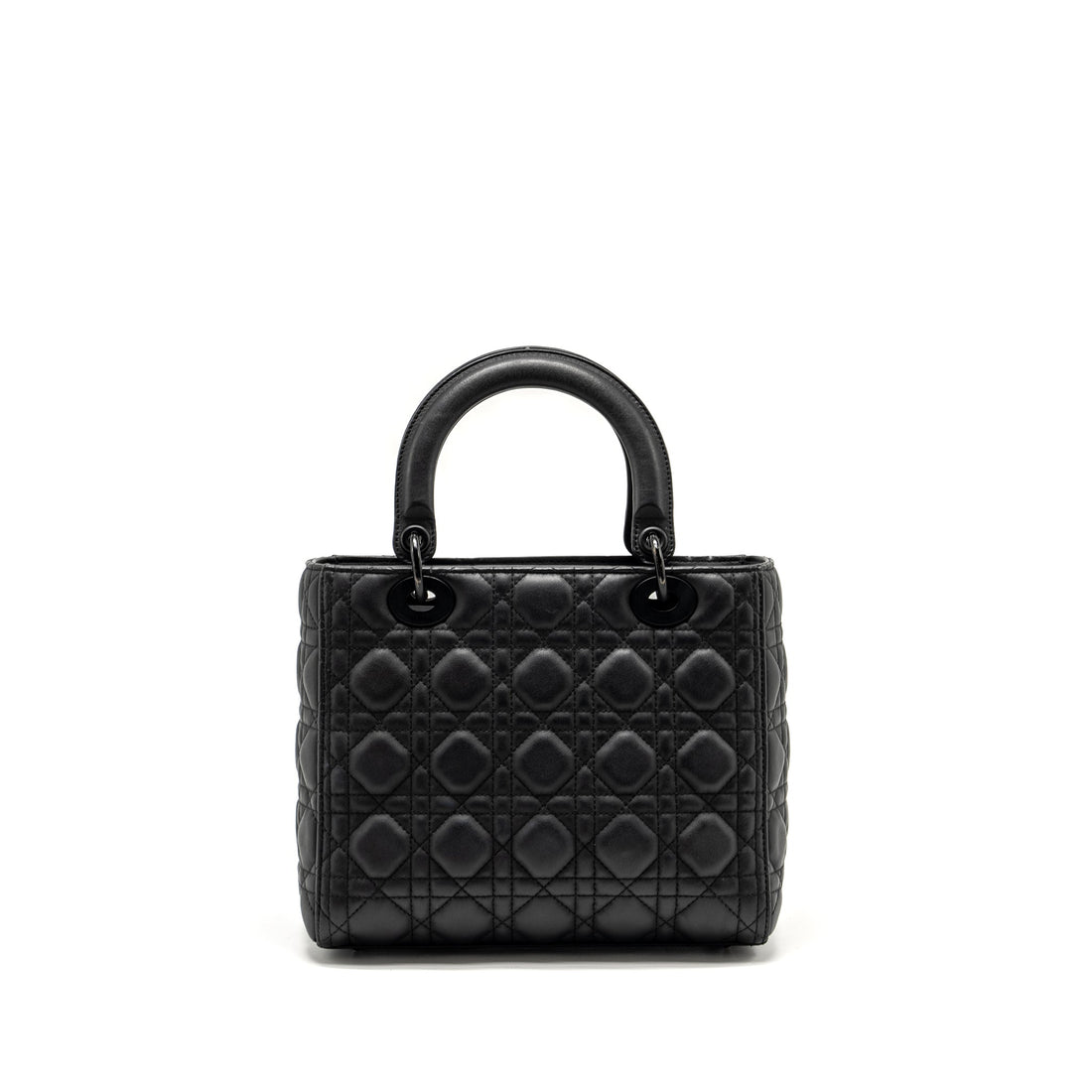 Top quality Dior Medium Lady Top quality Dior Ultramatte Cannage Calfskin So Black