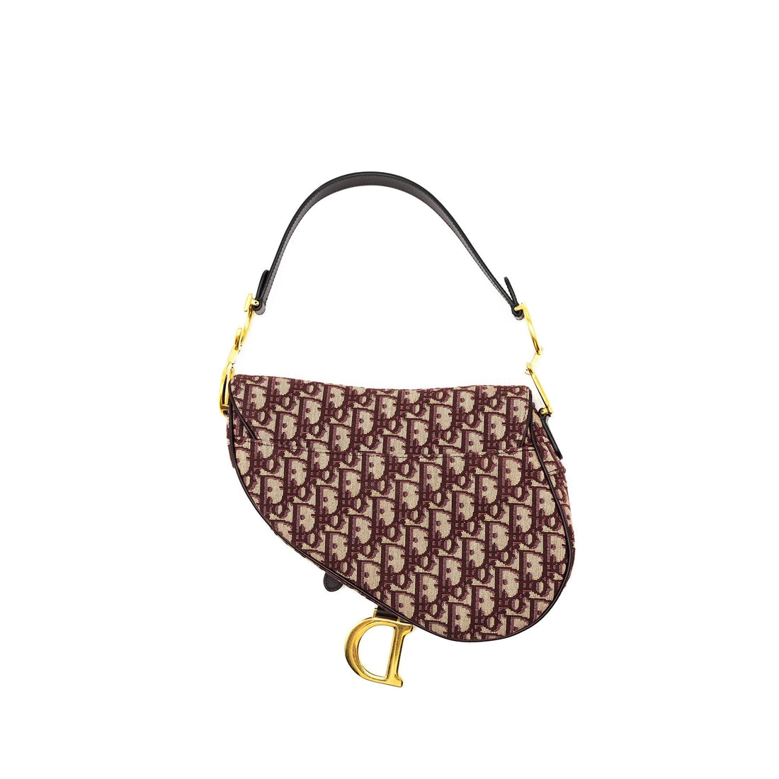 Top quality Dior Saddle Bag Red Oblique Embroidery