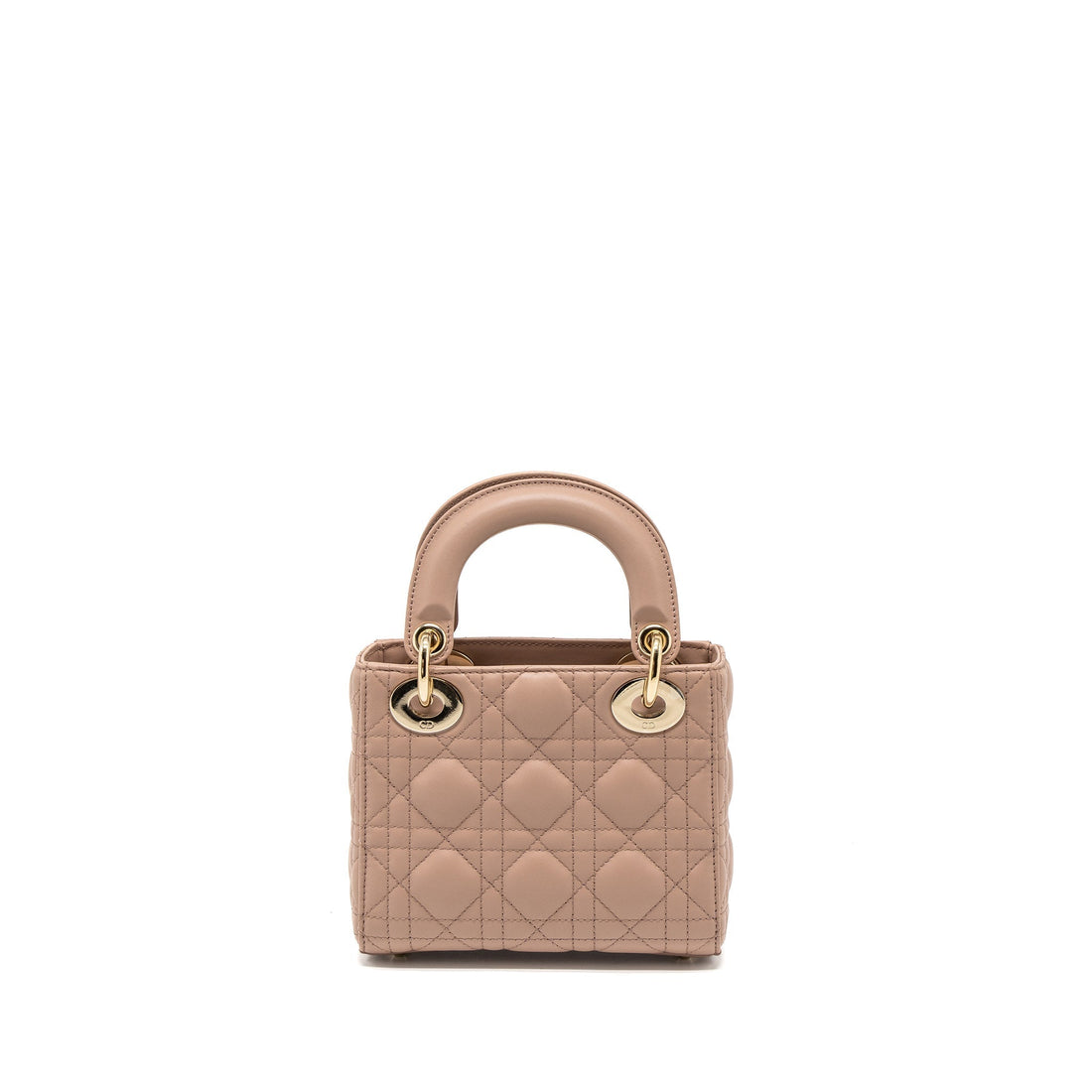 Top quality Dior Mini Lady Top quality Dior Cannage Lambskin Blush