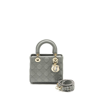 Top quality Dior My ABC Top quality Dior Small Lady Top quality Dior Lambskin Stone Grey