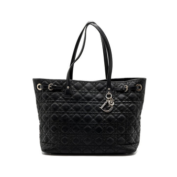 Top quality Dior Shopping Tote Bag Fabric/Leather Black