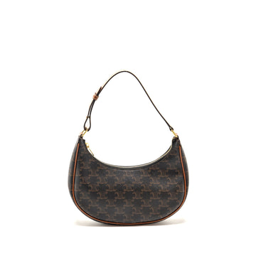 Celine Ava Bag Triomphe Canvas/Calfskin Tan GHW
