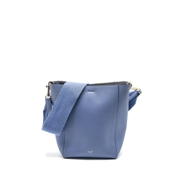 Celine Sangle Bucket Bag Calfskin light Purple SHW