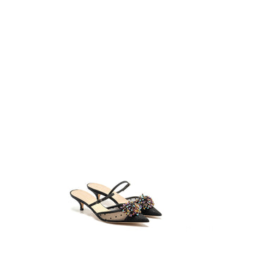 Top quality Dior size 37.5 sling back pump black / multicolour