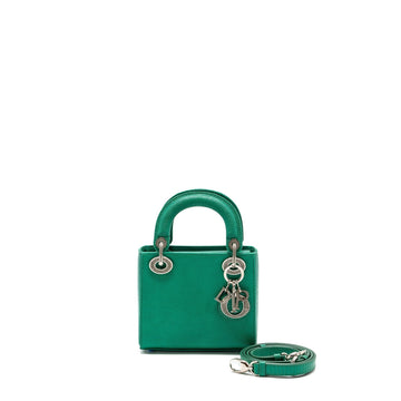 Top quality Dior mini lady Top quality Dior lizard green with crystal buckle