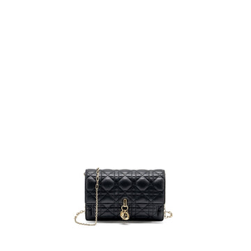 Top quality Dior My Top quality Dior Daily Chain Pouch Lambskin Black