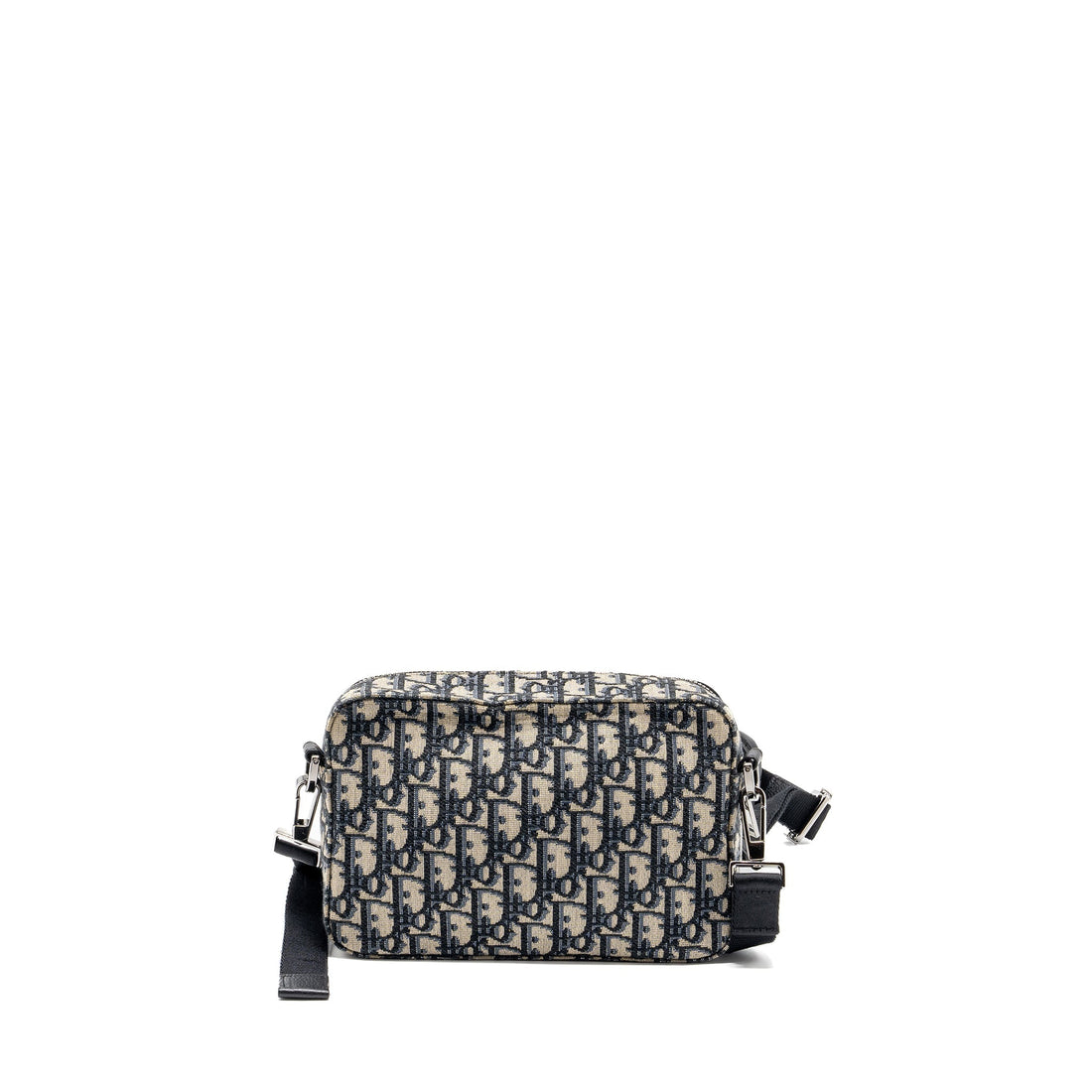 Top quality Dior safari bag with strap black Oblique jacquard