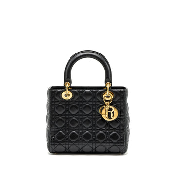 Top quality Dior Medium Lady Top quality Dior Lambskin Black