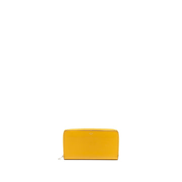 Celine zip long wallet calfskin yellow SHW