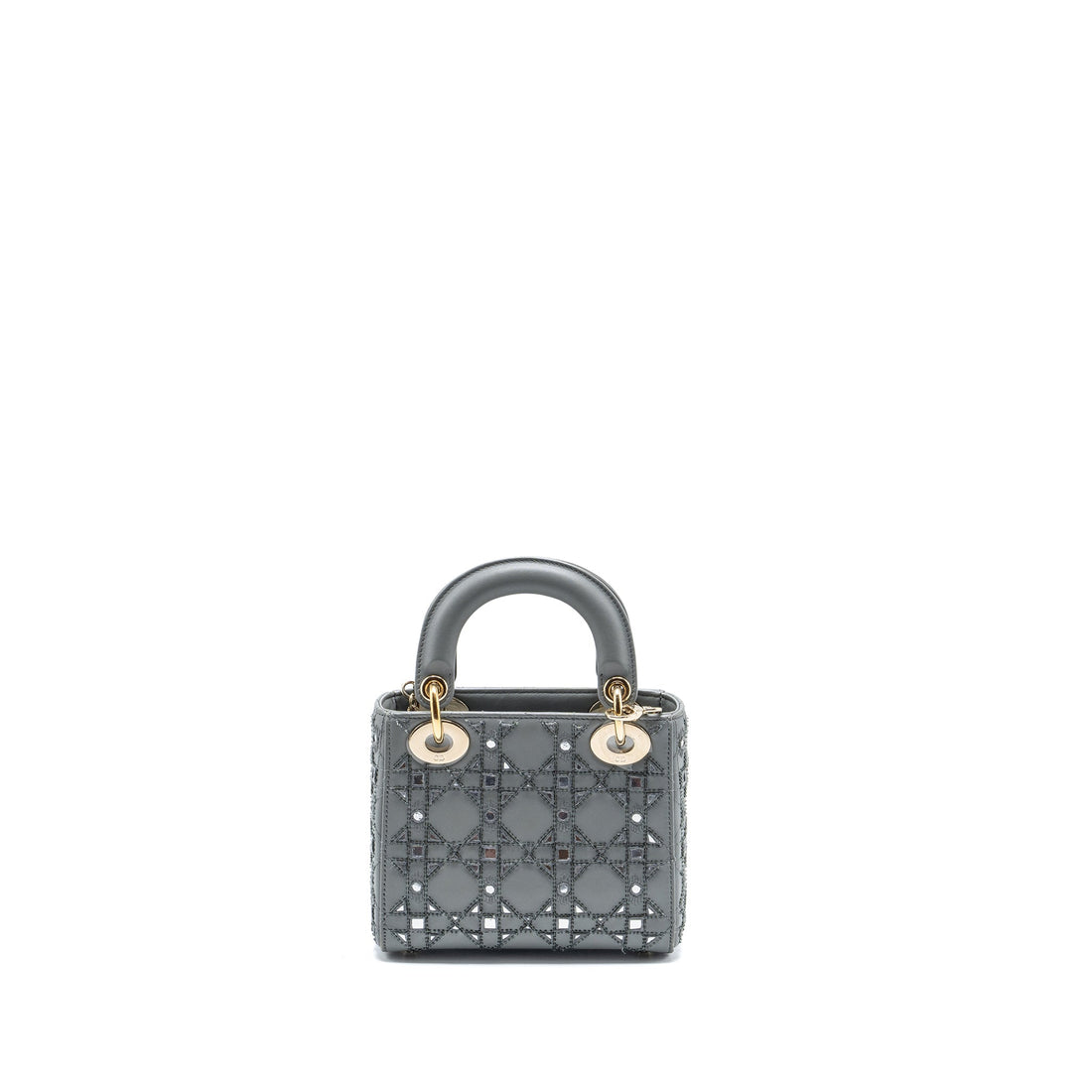 Top quality Dior Mini Lady Top quality Dior Limited Edition Lambskin Grey