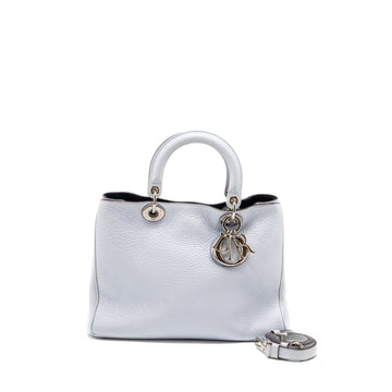 Top quality Dior Top quality Diorissimo tote bag grained calfskin light grey