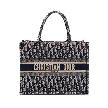 Top quality Dior Medium Book Tote Blue Top quality Dior Oblique Embroidery