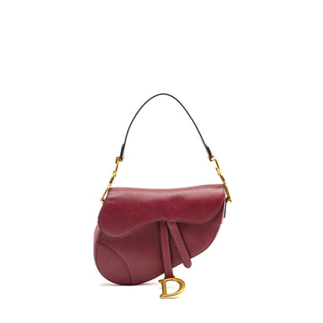 Top quality Dior Medium Saddle Bag Calfskin Red