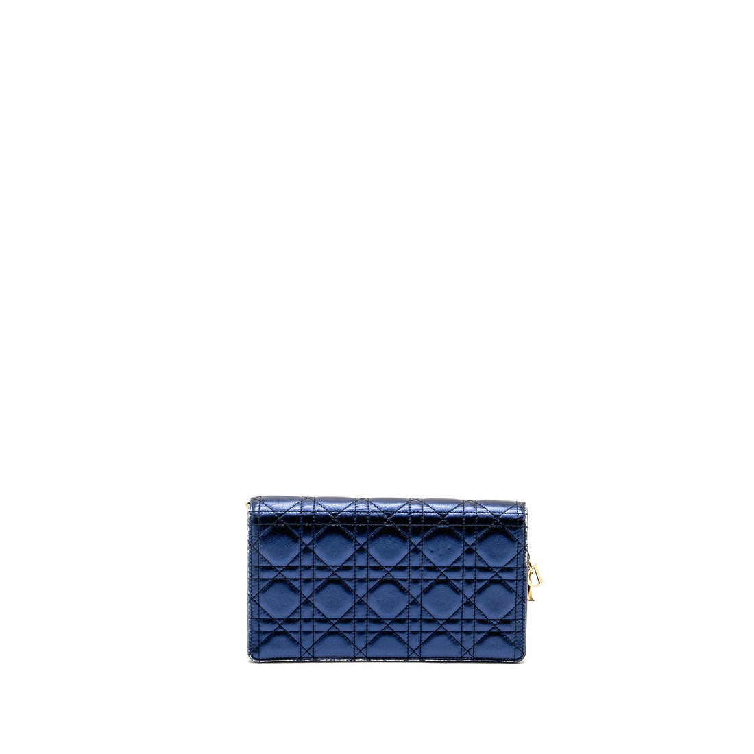 Top quality Dior Lady Top quality Dior Pouch Cannage Wallet On Chain Lambskin Blue