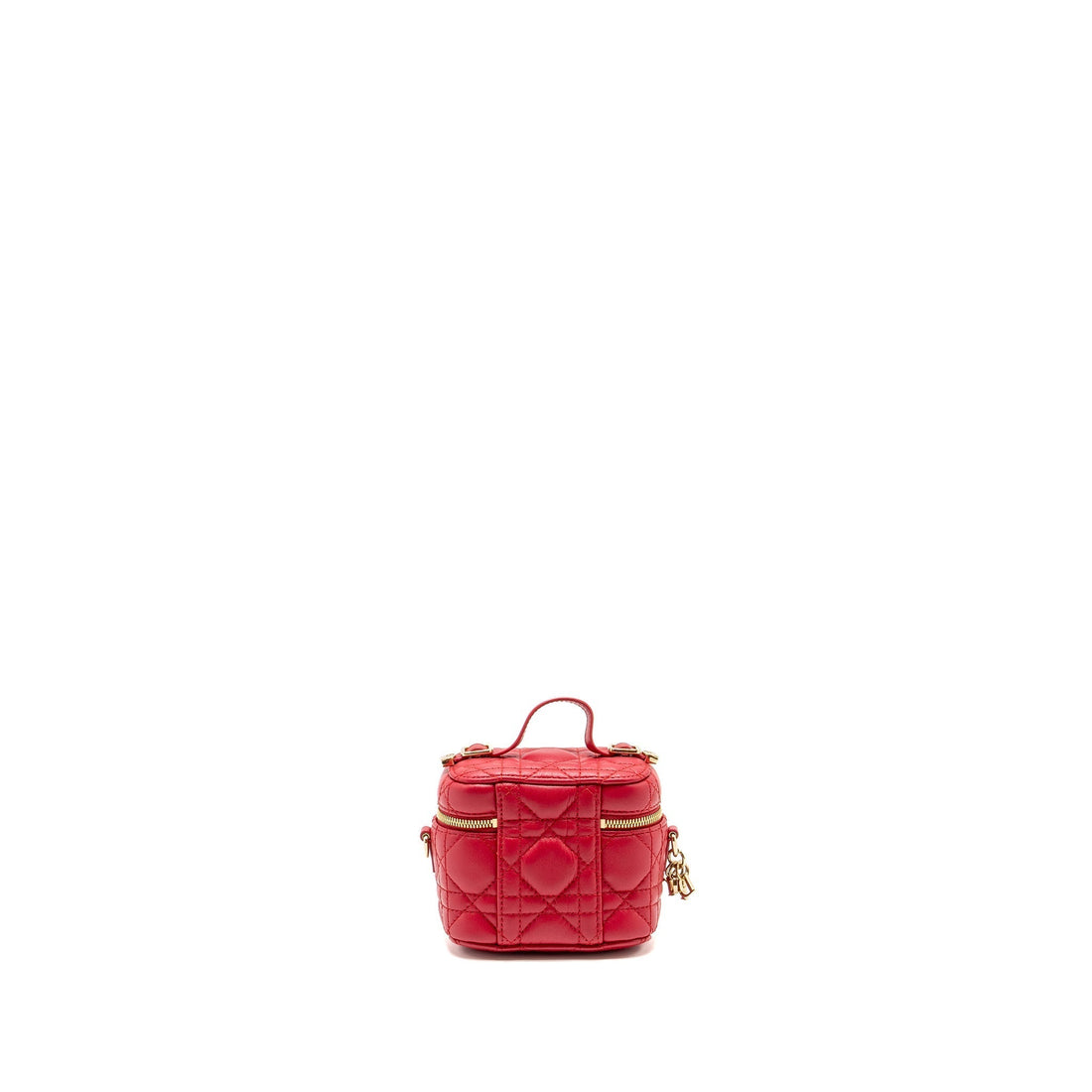 Top quality Dior Micro Lady Top quality Dior Vanity Case Lambskin Red