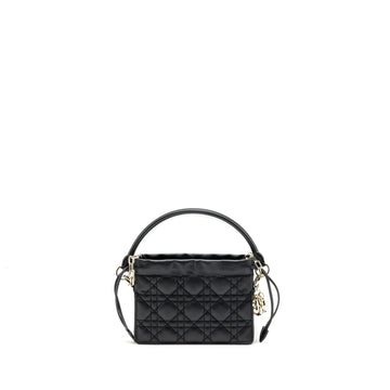 Top quality Dior milly crossbody bag lambskin black