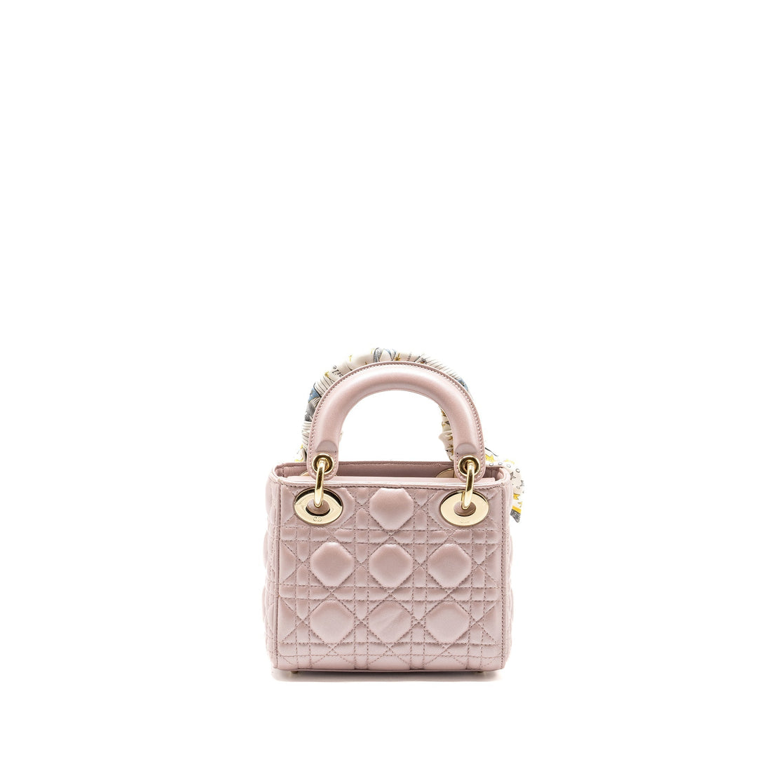 Top quality Dior Mini Lady Top quality Dior Lambskin Lotus Pink