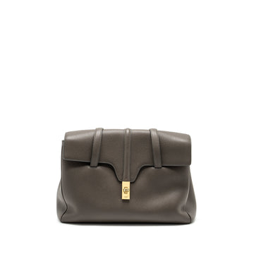 Celine Medium Soft 16 Bag Grained Calfskin grey GHW