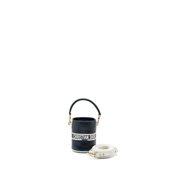 Top quality Dior Micro Top quality Dior Vibe Bucket Bag Calfskin Blue/White