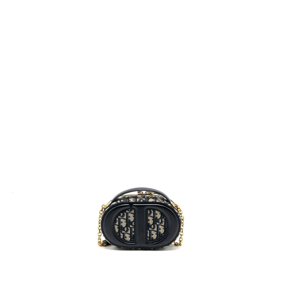 Top quality Dior CD Signature Oval Camera Vag Top quality Dior oblique jacquard blue