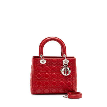 Top quality Dior Medium lady Top quality Dior lambskin red