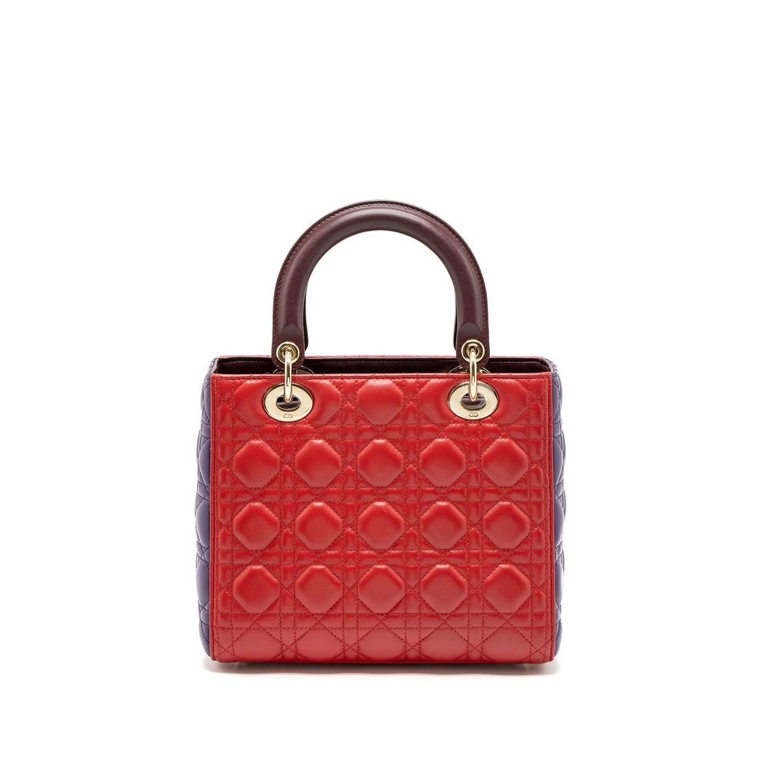 Top quality Dior Medium Lady Top quality Dior Bag Lambskin Red/Multicolour