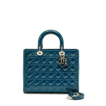 Top quality Dior large lady Top quality Dior patent blue
