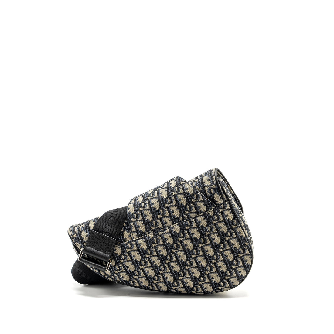 Top quality Dior Homme Saddle Bag Oblique Jacquard Beige/Black