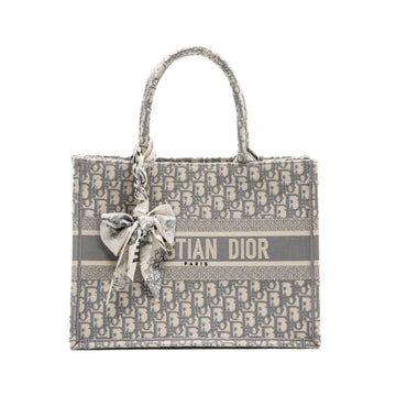 Top quality Dior Meidum Book Tote Top quality Dior Oblique Embroidery Canvas Ecru/Grey
