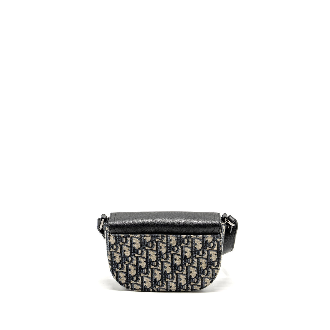 Top quality Dior Homme Mini Saddle Messenger Bag with Flap Oblique Jacquard/Grained Calfskin Multicolour Hardware